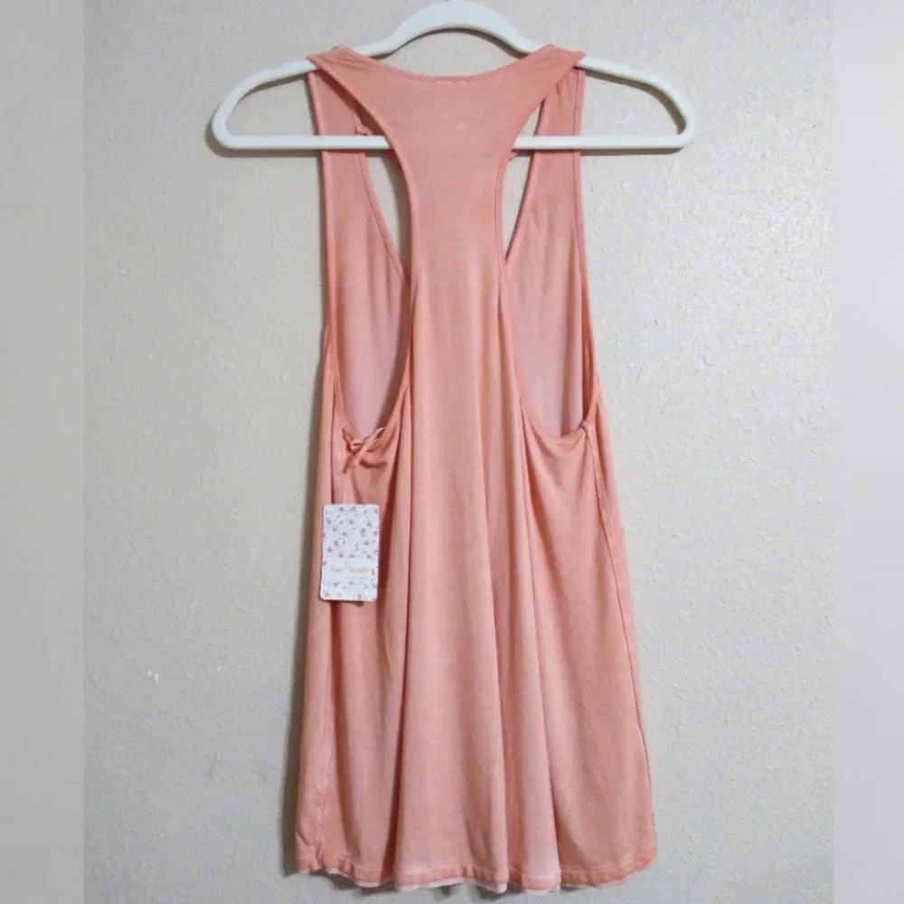 Free People Amelia Tank Top In Peach Size XS